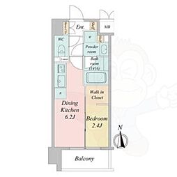 名古屋市千種区今池3丁目マンション 1DKの間取図画像