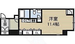 N.S.ZEALIZUMI ワンルームの間取図画像