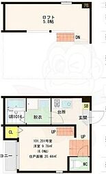 ハーモニーテラス志賀町6 2階