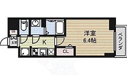 プレサンス広小路通葵 1Kの間取図画像