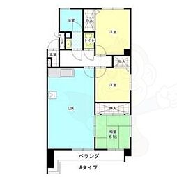 レジデンス翔 3LDKの間取図画像