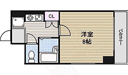エクセルコジマ2 1Kの間取図画像
