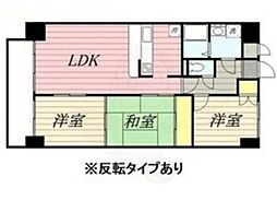 悠和苑 3LDKの間取図画像