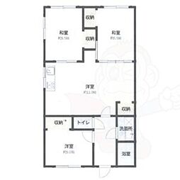 サンハイツいずみ 3LDKの間取図画像