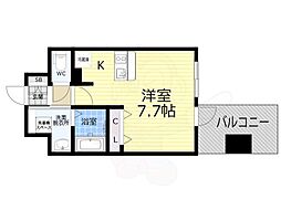 アドバンス名古屋モクシー 1Kの間取図画像