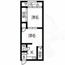 伊勢山ハイム 2階/-