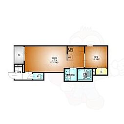 REGALEST DUO 1LDKの間取図画像