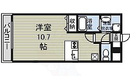 プレサンス東別院駅前コネクション ワンルームの間取図画像