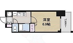 プレサンスサカエリバースタイル 1Kの間取図画像