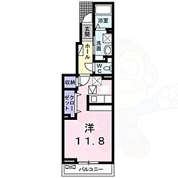 エスターニョ ワンルームの間取図画像