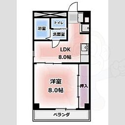 栄ビル 1LDKの間取図画像