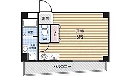 メゾンサンイースト ワンルームの間取図画像