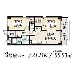 ウィルあじま 3階/-