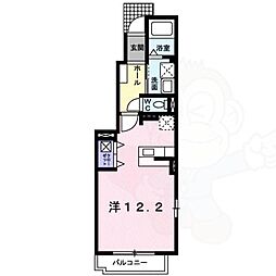 ブリアン ワンルームの間取図画像