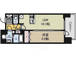 プレサンス丸の内リラティ 1LDKの間取図画像
