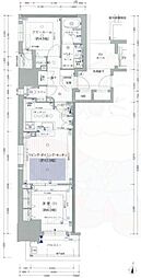 プレサンスロジェ名古屋久屋大通公園 2LDKの間取図画像