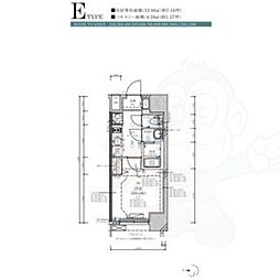 ディアレイシャス名古屋大須通 1Kの間取図画像