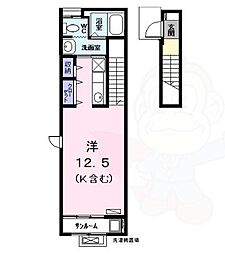 サニーシャトー2 2階/-