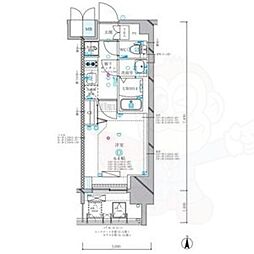 ディアレイシャス名古屋浄心II 1Kの間取図画像