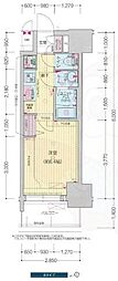 プレサンス新栄アーバンフロー 1Kの間取図画像