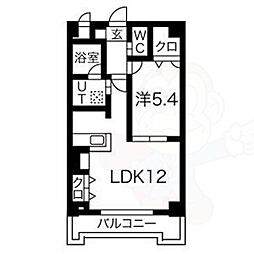 Pastoral 1LDKの間取図画像