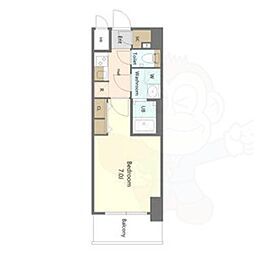 S-RESIDENCE名古屋菊井aline 1Kの間取図画像