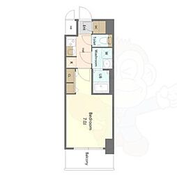 S-RESIDENCE名古屋菊井aline 1Kの間取図画像