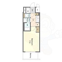 S-RESIDENCE名古屋菊井aline 1Kの間取図画像