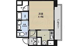 ライジングコート瑞穂通 1Kの間取図画像