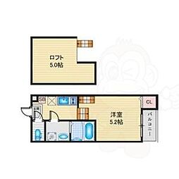 ハーモニーテラスGlanz妙音通 1SKの間取図画像