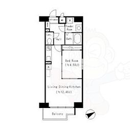 ルーエ千種 1LDKの間取図画像