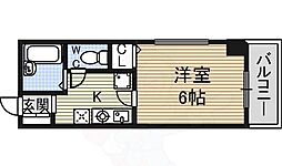 ヴィブレ平和 1Kの間取図画像