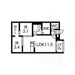 REGALESTサンメゾン新瑞橋 2階/-