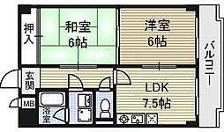 アベニュー泉 2LDKの間取図画像