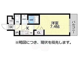 アドバンス名古屋モクシー 1Kの間取図画像