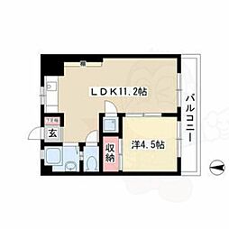 シーズンコート春田 1LDKの間取図画像