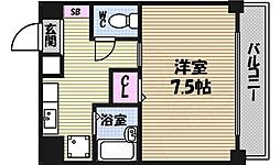 ANNEX・IZUMI 1Kの間取図画像