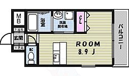 プレサンス鶴舞駅前ブリリアント ワンルームの間取図画像
