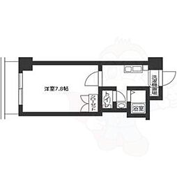 山手ヒルズ 1Kの間取図画像