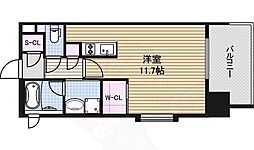 アデグランツ大須 ワンルームの間取図画像