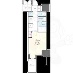 セイワパレス丸の内駅前プレミア 1Kの間取図画像