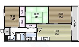 エスポワール池花 3LDKの間取図画像