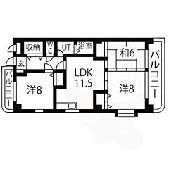 物件の間取り