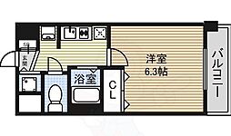 プレサンス名古屋城前ラバンカ 1Kの間取図画像