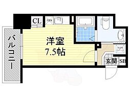 ライブコート丸の内 ワンルームの間取図画像