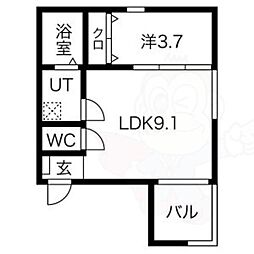 BELLE ROSE大江 WEST(A棟) 2階/-