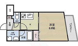 ルシャンパーニュ 1Kの間取図画像