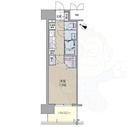 パルティール笠寺 1Kの間取図画像