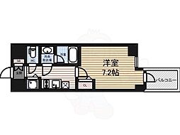 セイワパレス丸の内駅前プレミア 1Kの間取図画像