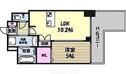 プレサンス丸の内城雅 1LDKの間取図画像